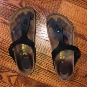 Black birkenstock’s size 38